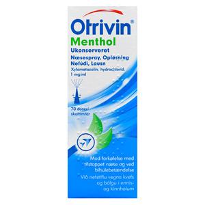 Otrivin Menthol Ukonserveret Næsespray, 1 mg/ml -