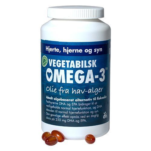 K b Vegetabilsk Omega 3 180 kaps. billigt hos Med24.dk