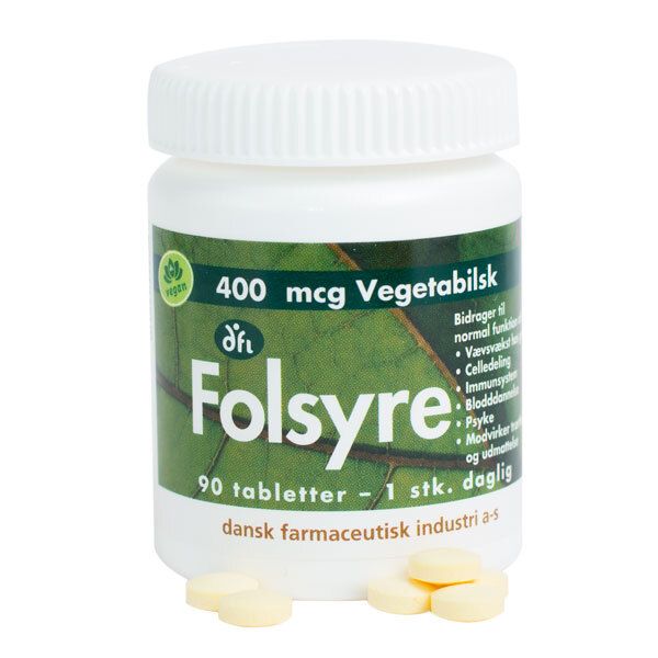 Folsyre - 90 Tabletter - Med24.dk