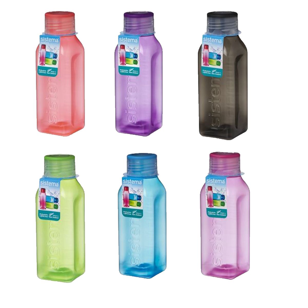 Sistema Hydrate square bottle 475 ml Med24.dk