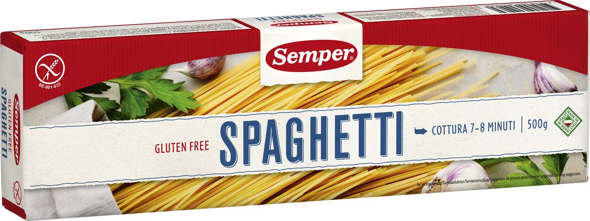 Semper Spaghetti glutenfri - 500gr 