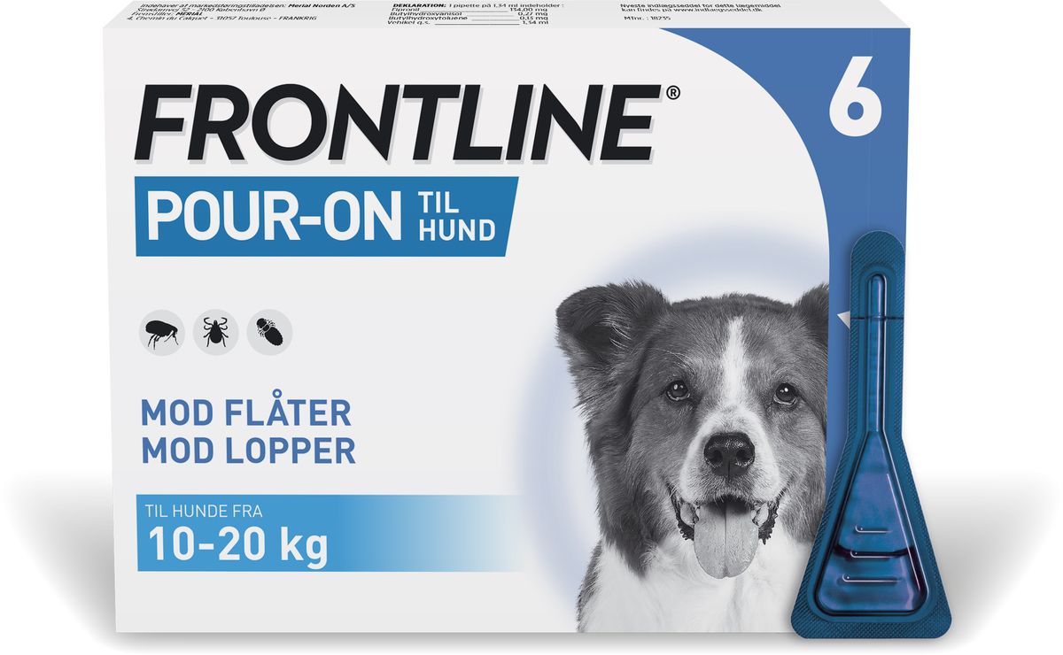 Frontline pouron Vet hund, 1020 kg Med24.dk