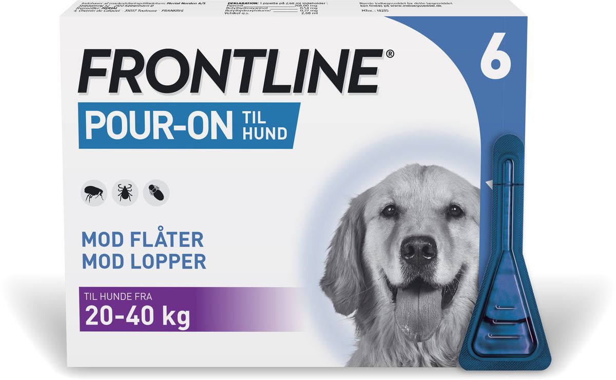 Frontline pour-on Vet hund, kg Med24.dk