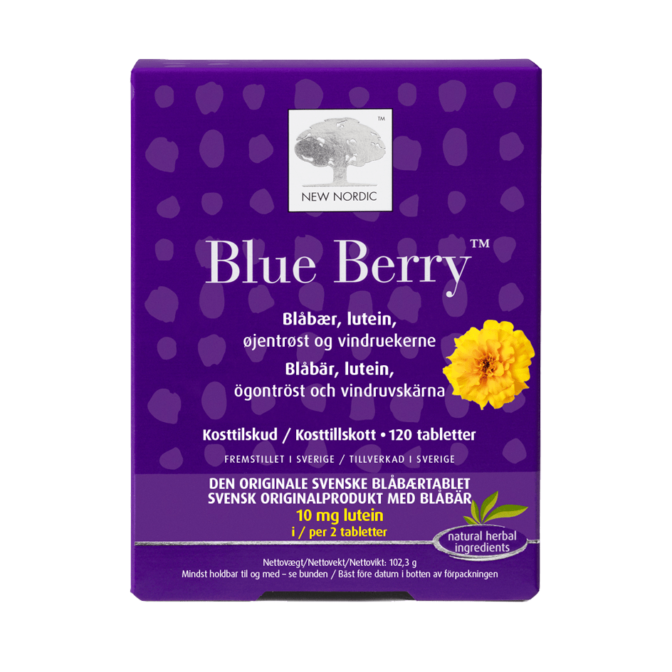 K B New Nordic Blue Berry Original 120 Tabl Hos Med24 Dk   New Nordic Blue Berry Original 120 Tabl 