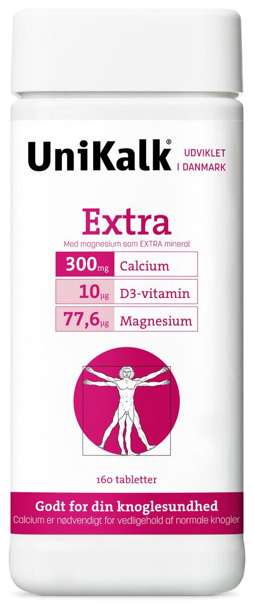 Køb UniKalk Extra Med D-vitamin Og Magnesium Hos Med24.dk