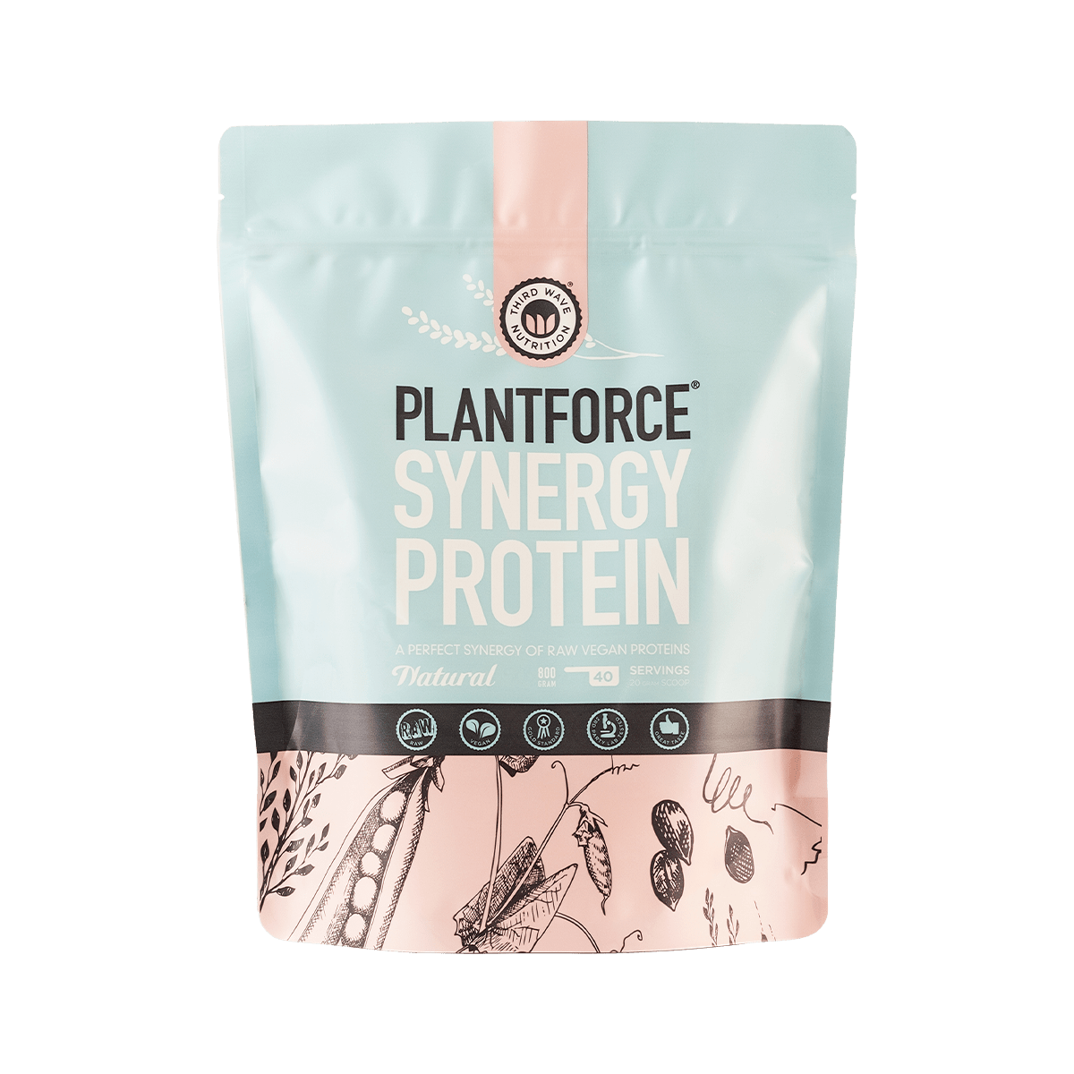 Plantforce Protein Neutral Synergy - 800 G - Med24.dk