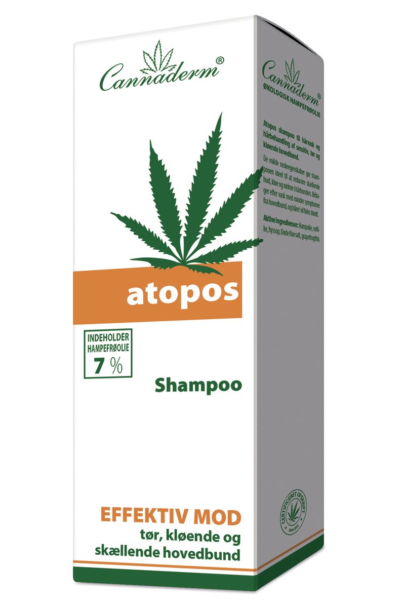 Cannaderm Atopos Shampoo & kløende hovedbund | Med24.dk
