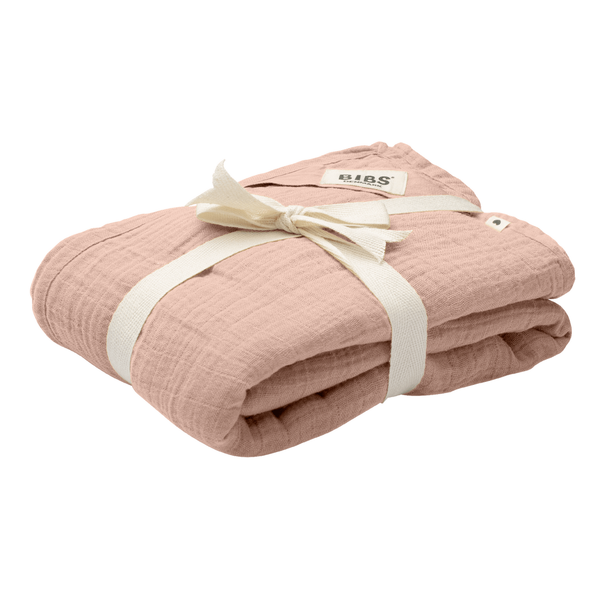 Køb BIBS Muslin Swaddle 120x120 cm Blush hos Med24.dk