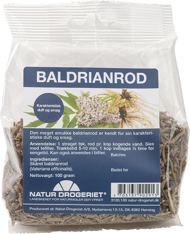 Tørret Baldrianrod fra Natur-Drogeriet hos Med24.dk