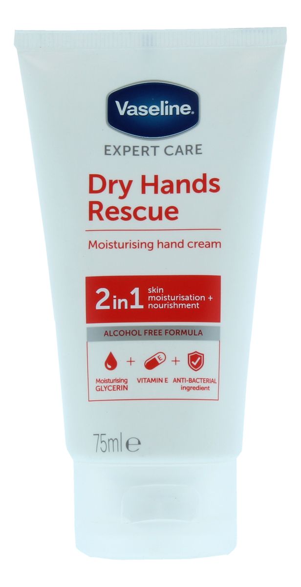 Vaseline Dry Rescue Hand Cream - 75 | Med24.dk