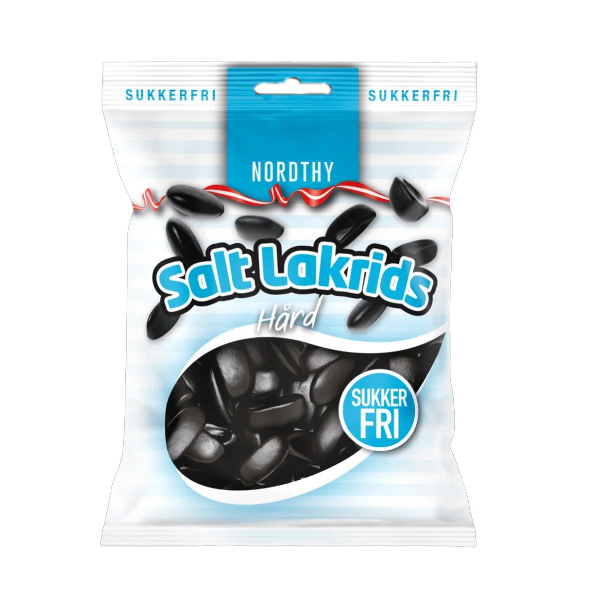 Nordthy Sukkerfri Salt Lakrids Hård - 60 g billede