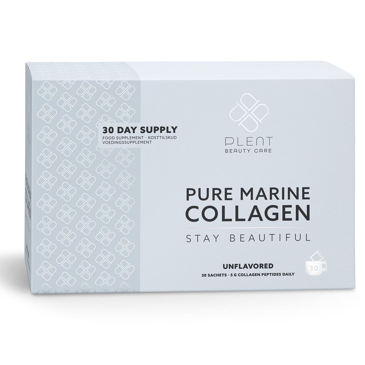 Plent Pure Marine Collagen Unflavored - 30 Sachets - Med24.dk