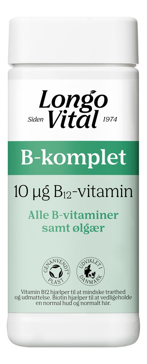 Køb LongoVital B-komplet - 180 Tabl. Billigt Hos Med24.dk