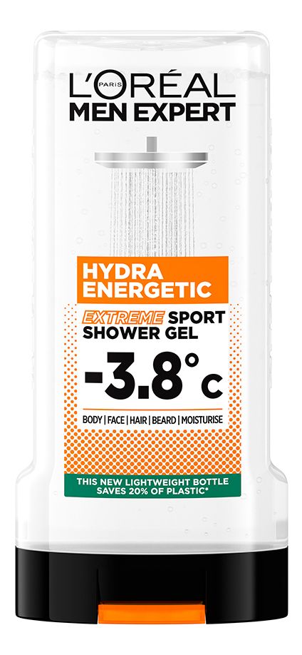 Køb L'Oréal Paris Men Expert Hydra Energetic Shower Gel - 300 ml.