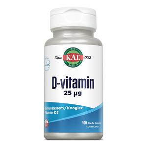 KAL D-vitamin 25 Âµg – 100 kaps.