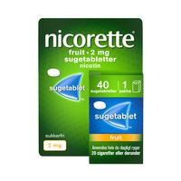Nicorette Sugetabletter Fruit 2 mg - 40 sugetabl.